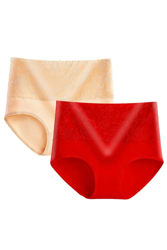 Womens Briefs Underwear Cotton Ladies Panties Ladies Full Coverage Briefs 2 Pack
