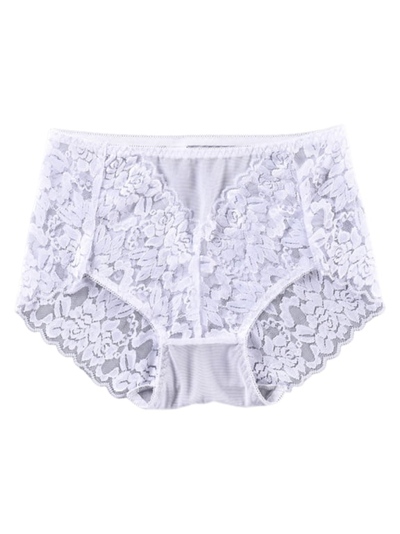 Womens Briefs Underwear Full Coverage Floral Lace Underwear Breathable Underwear Women Womens Panties Size M