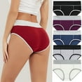 thumbnail image 1 of Womens Briefs Underwear Plus Size 5PCLarge Seamless Cotton High Waist Briefs Hip Lifting Underpants, 1 of 7