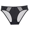 thumbnail image 1 of Womens Briefs Womens Thin Breathable Mesh Lace Briefs Cropping Hip Lifting Low Waist Underwear Workout Underwear for Women Black XL, 1 of 7