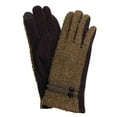 thumbnail image 1 of Womens Brown Tweed Stretch Fit Texting & Tech Touchscreen Gloves, 1 of 1