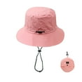 thumbnail image 1 of Womens Bucket Hat Outdoor Travel Waterproof Sun Protection Sun Hat Summer Fisherman Quick Drying Climbing Packable Foldable Sun Hat, 1 of 3