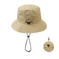 thumbnail image 1 of Womens Bucket Hat Outdoor Travel Waterproof Sun Protection Sun Hat Summer Fisherman Quick Drying Climbing Packable Foldable Sun Hat, 1 of 6