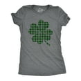 thumbnail image 1 of Womens Buffalo Plaid Shamrock T Shirt Funny Saint Patricks Day Lucky Green Tee Womens Graphic Tees, 1 of 8
