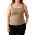 thumbnail image 1 of Womens Built in Bra Tank Tops Wide Strap Workout Crop Tops Padded Casual Athletic Camisole Soft Lightweight Breathable Yoga Activewear Daily Travel Outfits, 1 of 6