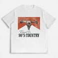 thumbnail image 1 of Womens Bull Skull 90’s Country Graphic Tees Nostalgic Retro Casual Pattern Tops Print T Shirts for Daily Outfits,S-5XL, 1 of 5
