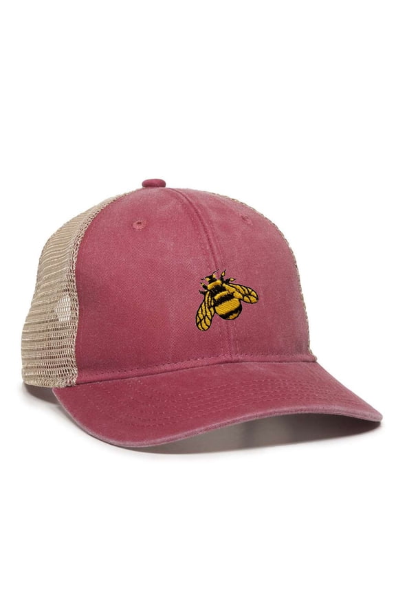 Womens Bumble Bee Ponytail Mesh Back Cap