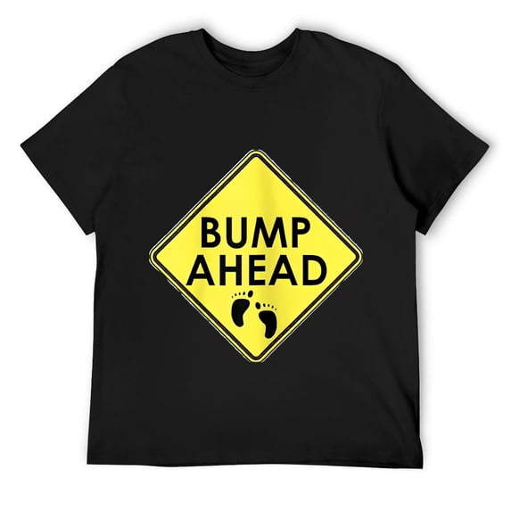 Womens Bump Ahead - Funny Pregnancy Announcement T Shirt Black M