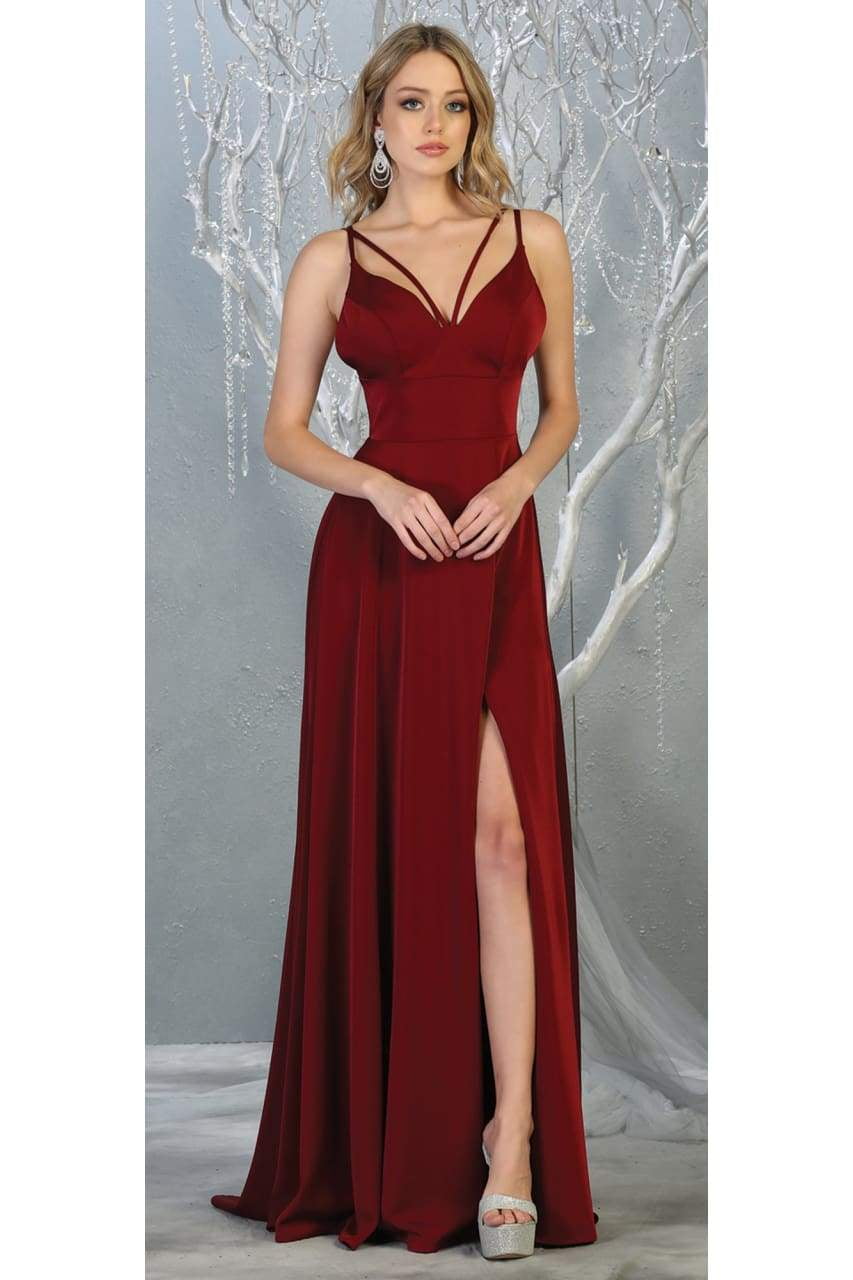 Womens Burgundy Bridesmaid Evening Wedding Guest Long V-Neck Spaghetti Straps A-Line Plus Size Dress - Walmart Business Supplies Womens Burgundy Bridesmaid Evening Wedding Guest Long V-Neck Spaghetti Straps A-Line Plus Size Dress - Walmart Business Supplies