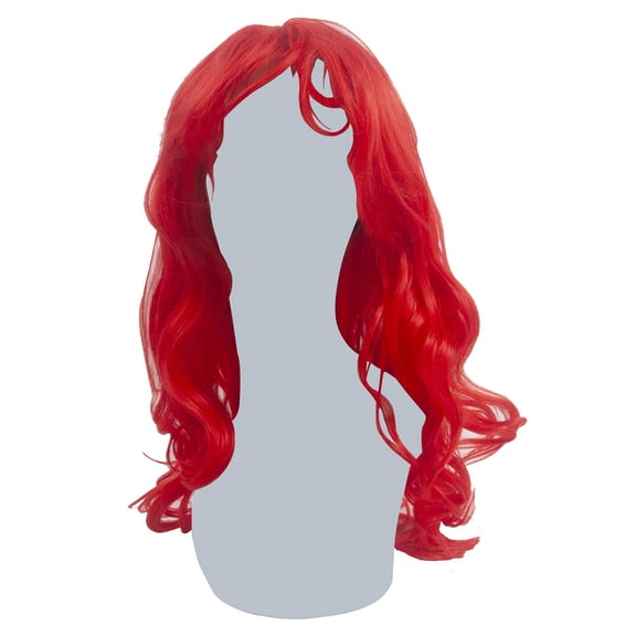 Womens Burlesque Red Synthetic Costume Wig