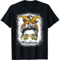 thumbnail image 1 of t-shirt Womens Bus Driver Life Messy Bun Hair Cute School Bus Driver T-Shirt., 1 of 4