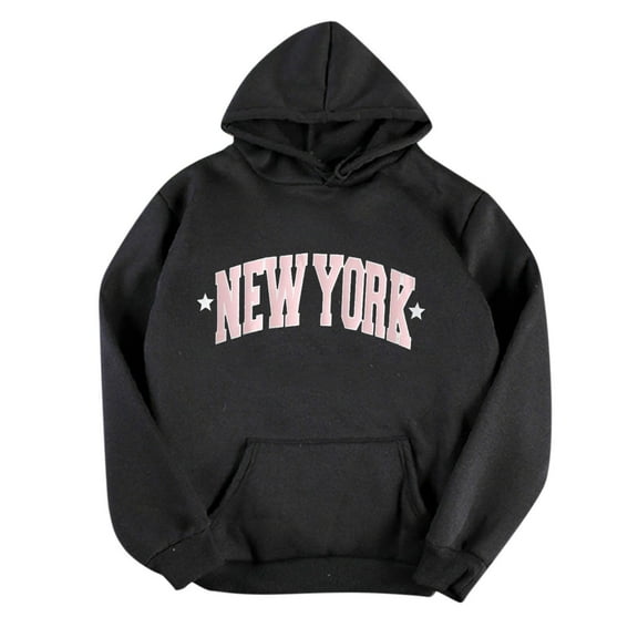 Womens Business Casual Tops Fall Winter Comfy Hooded Long Sleeve Batwing One Shoulder Drawstring Graphic Leisure Cotton Hoodies Sweatshirts(Black,L)