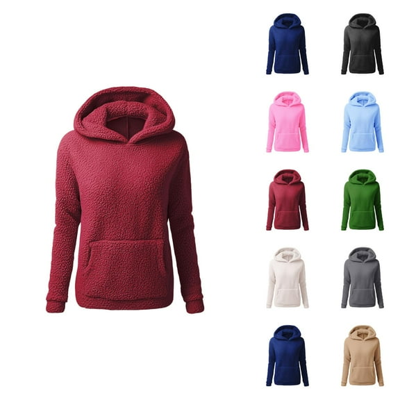 Womens Business Casual Tops Women's Solid Color Sweatshirt Women Long Sleeve Letter Solid Color Hoodie Sweatshirts Pullover Sweatshirts Top Blouse