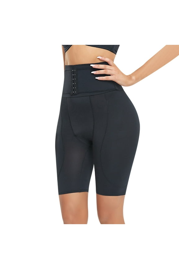 Womens Butt Lifter Bodysuit High Waist Slimming Body Shaper Waist Trainer Shapewear Tummy Control Mid-thigh Pants