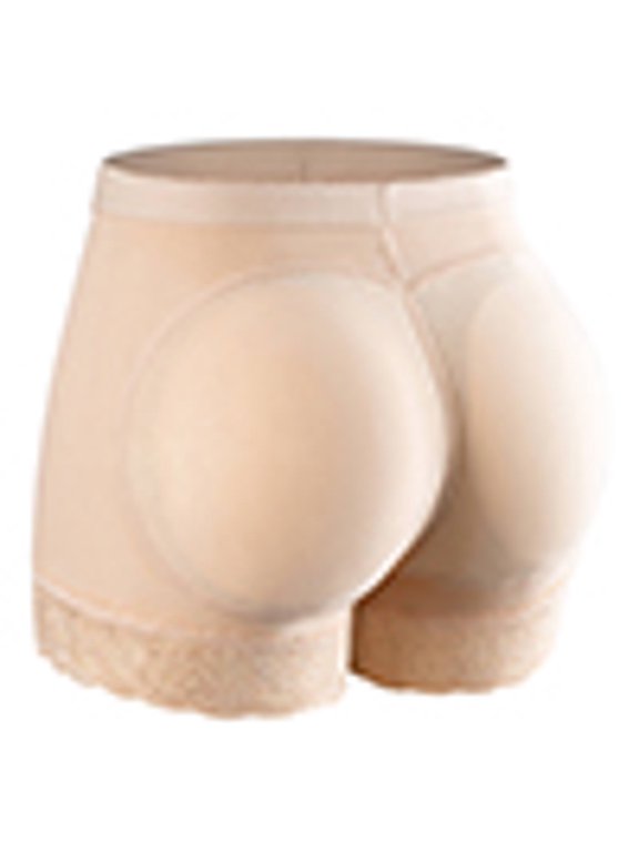 Womens Butt Lifter Padded Lace Panties Seamless Hip Enahncer Body Shaper Boyshort Underwear 2 Pack