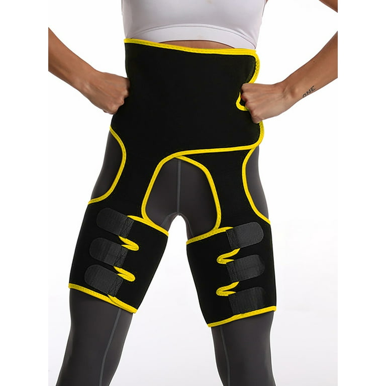 Womens Butt Lifter Support Slimming Body Leg Shaper Belts Sweat Band Waist Trainer Thigh Leg Shapers Slender Slimming Belt Thigh Slimmer Wrap