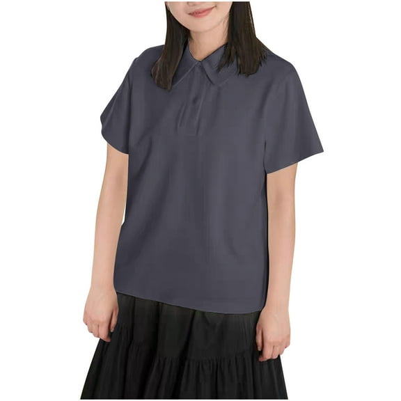 Womens Button Cotton Shirts Short Sleeve Shirt Collared Golf Shirt Breathable Casual Workout Summer Tops 2025