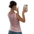 thumbnail image 1 of Womens Button Down Tank Top Summer Sleeveless Square Neck Going Out Tops Casual Cropped Vest Claret S, 1 of 5