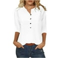 thumbnail image 1 of Womens Button down Shirts Dress Shirts Short Sleeve Split V Neckline Collared Office Work Blouses Business Casual Tops, 1 of 3
