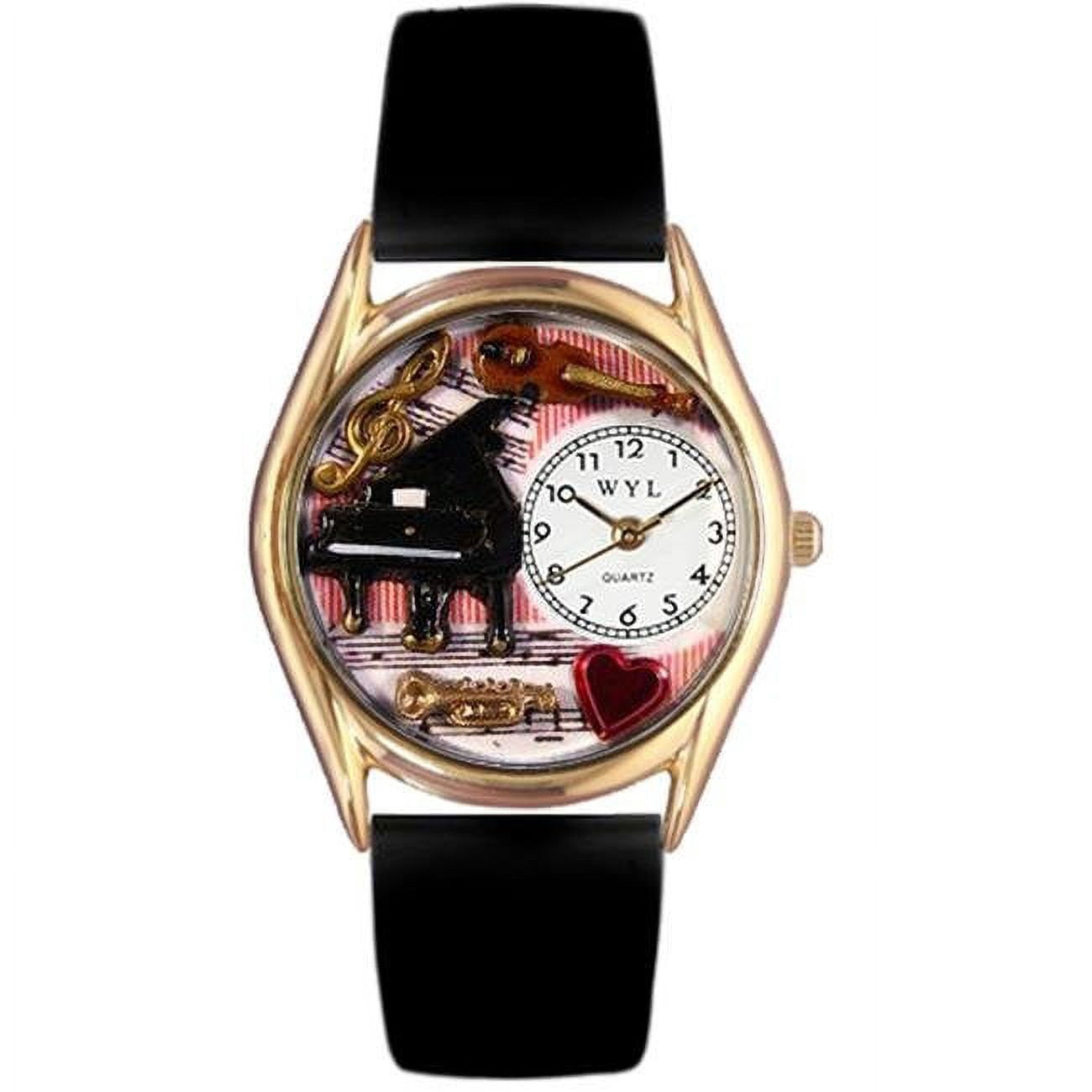 Whimsical Gifts Book Lover 3D Watch Gold Tone Quartz Leather USA New Battery Whimsical Gifts Wristwatches for sale | eBay main image 2