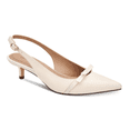 thumbnail image 1 of Womens CC35 Gilaa2 Kitten Heel Slingback Pumps, Ecru, 1 of 3