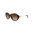 thumbnail image 1 of Womens CR39 Polarized Lens Oval Foliage Leaf Hinge Sunglasses All Brown, 1 of 4