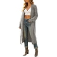 thumbnail image 1 of Womens Cable Knit Longline Cardigan Sweater Oversized Long Sleeve Casual Fall Winter Tops, 1 of 4
