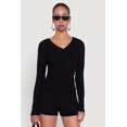 thumbnail image 1 of Womens Cable Knit V Neck Hooded Sweater, 1 of 5