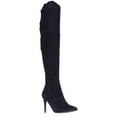 thumbnail image 1 of Womens Call It Spring Rosenman Over The Knee Winter Boots - Black Nubuck, 1 of 7