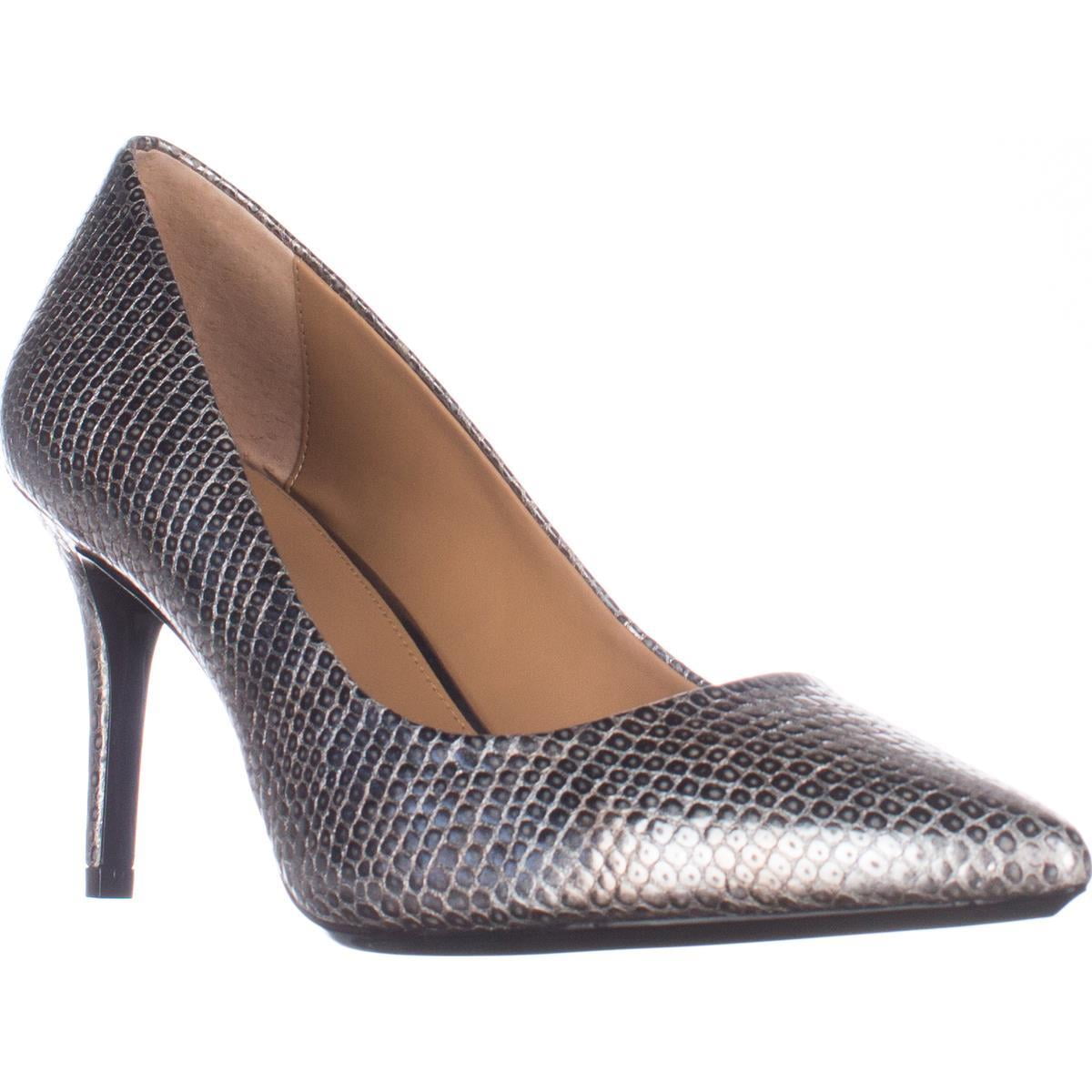 Womens Calvin Klein Gayle Classic Pump Heels New Metallic Lizard Walmart