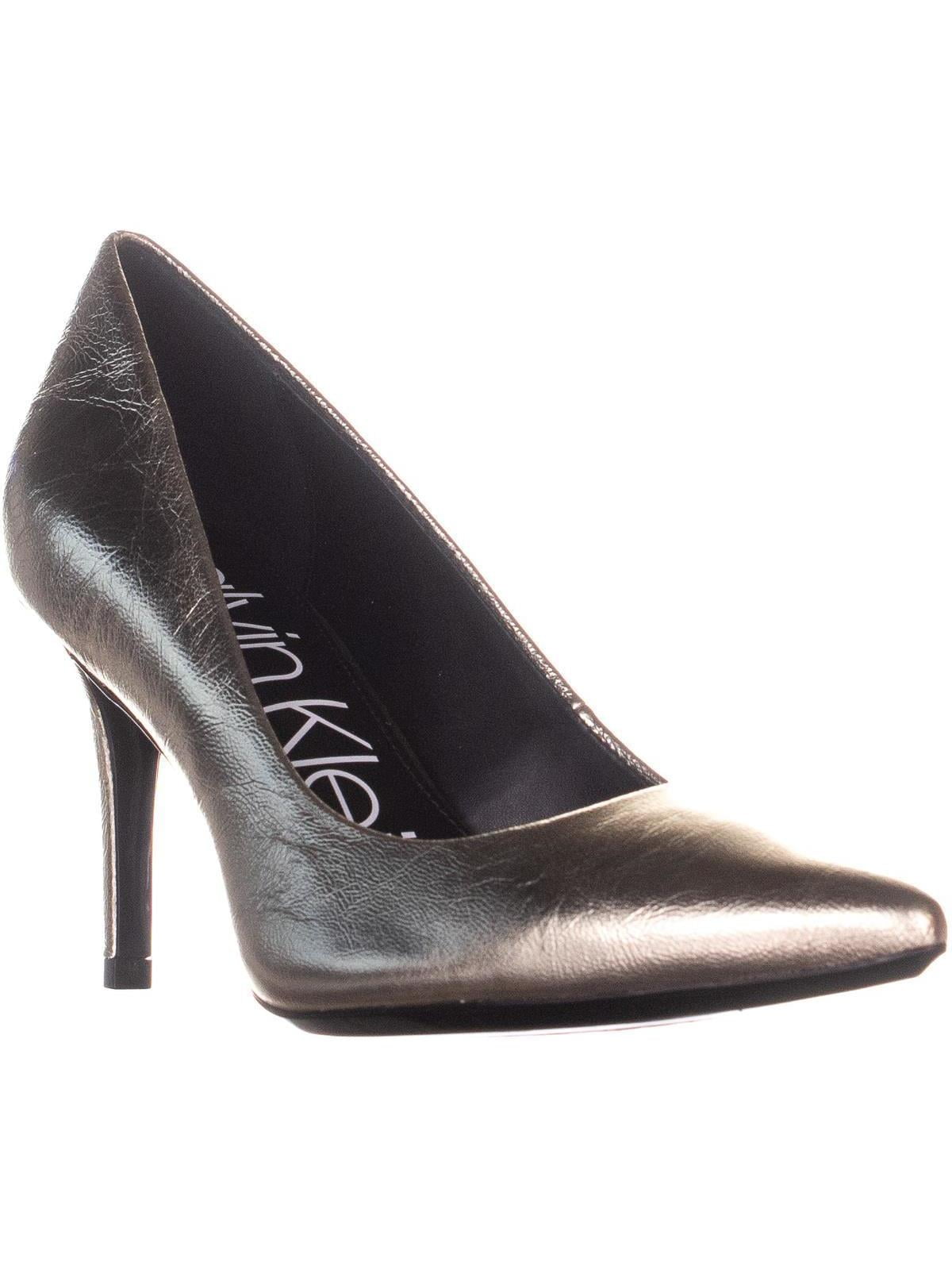 Womens Calvin Klein Gayle Classic Pump Heels Soft Gold Walmart