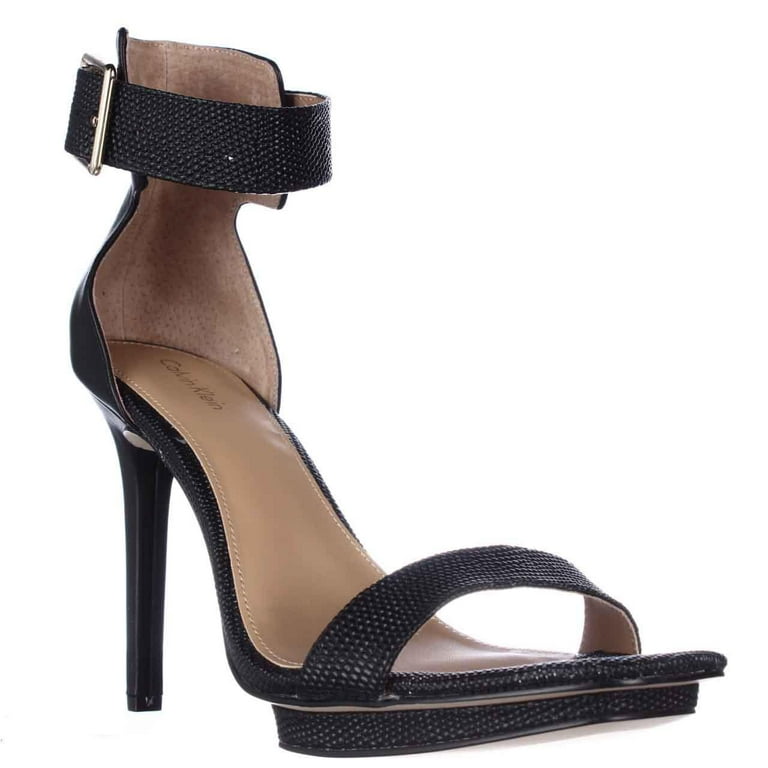 Calvin klein best sale ankle strap heels