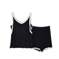 thumbnail image 1 of Womens Cami Pajama Set Sleeveless Racerback Tank Top Pjs Modal Cotton Comfy Soft Sleepwear Loungewear for Summer, 1 of 7