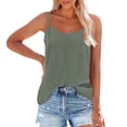 thumbnail image 1 of Womens Camisole Tops Adjustable Spaghetti Strap Scoop Neck Sleeveless Camisole S-3XL Summer Tops for Women, 1 of 4