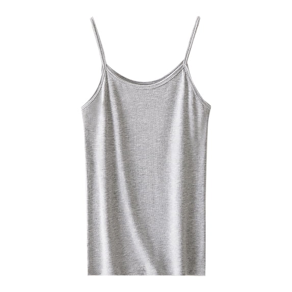 Womens Camisole Tops Soft Vest With Built In Bra Sleeveless Comfy Stretch Yoga Gym Workout Wear Summer Tops for Women