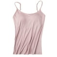 thumbnail image 1 of Womens Camisoles Tops with Built in Padded Bra Basic Breathable Tank Top, 1 of 5