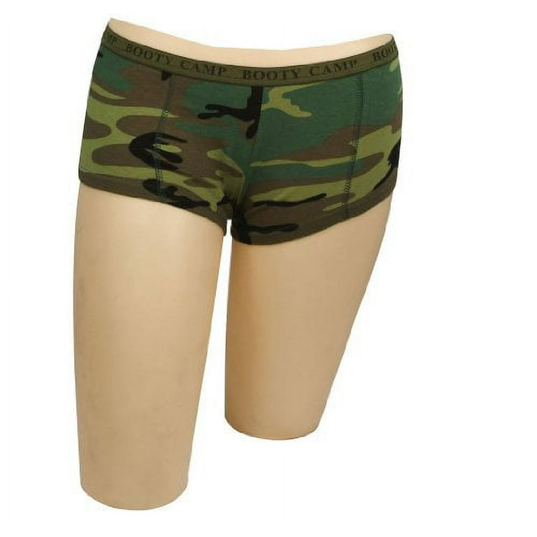 Womens Camo Booty Camp Shorts, Underwear, Panties