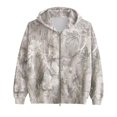 thumbnail image 1 of Womens Camo Hoodie Maple Leaf Print Zipper Hooded Sweatshirt Long Sleeve Jacket with Pockets, 1 of 2