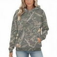 thumbnail image 1 of Womens Camo Hoodies Oversized Maple Leaf Fleece Pullover Sweatshirts Long Sleeve Unisex Mens Shirts Tops, 3XL Camouflage, 1 of 7