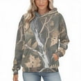 thumbnail image 1 of Womens Camo Hoodies Oversized Maple Leaf Fleece Pullover Sweatshirts Long Sleeve Unisex Mens Shirts Tops, 3XL Camouflage, 1 of 7