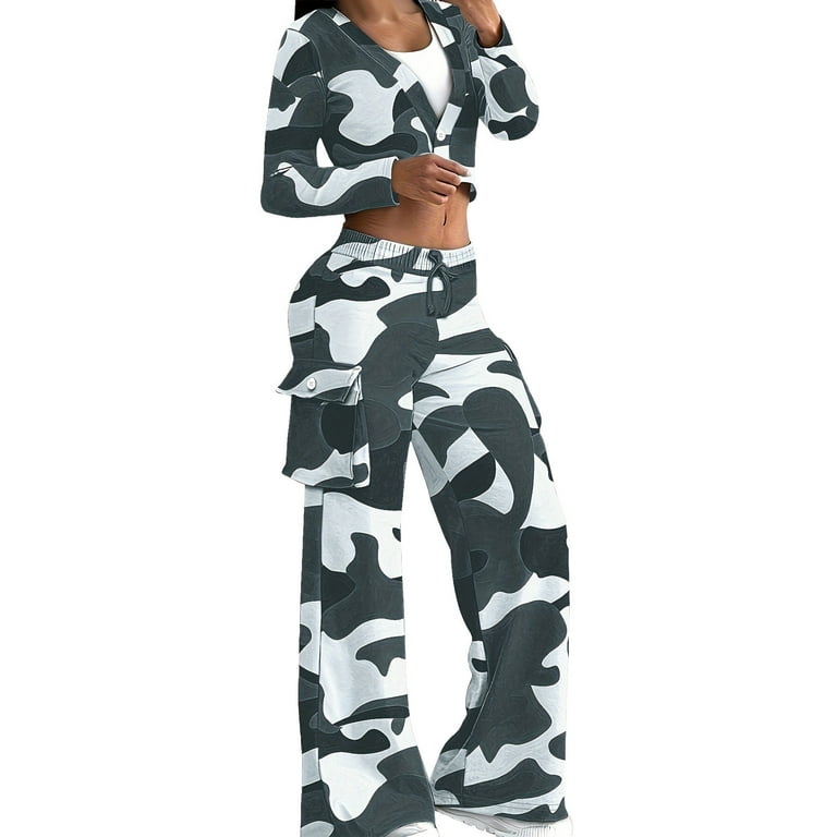 Camouflage tracksuit bottoms womens on sale