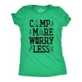 thumbnail image 1 of Womens Camp More Worry Less T Shirt Funny Camping Saying Gift for Camper Fun Top Guys Womens Graphic Tees, 1 of 7