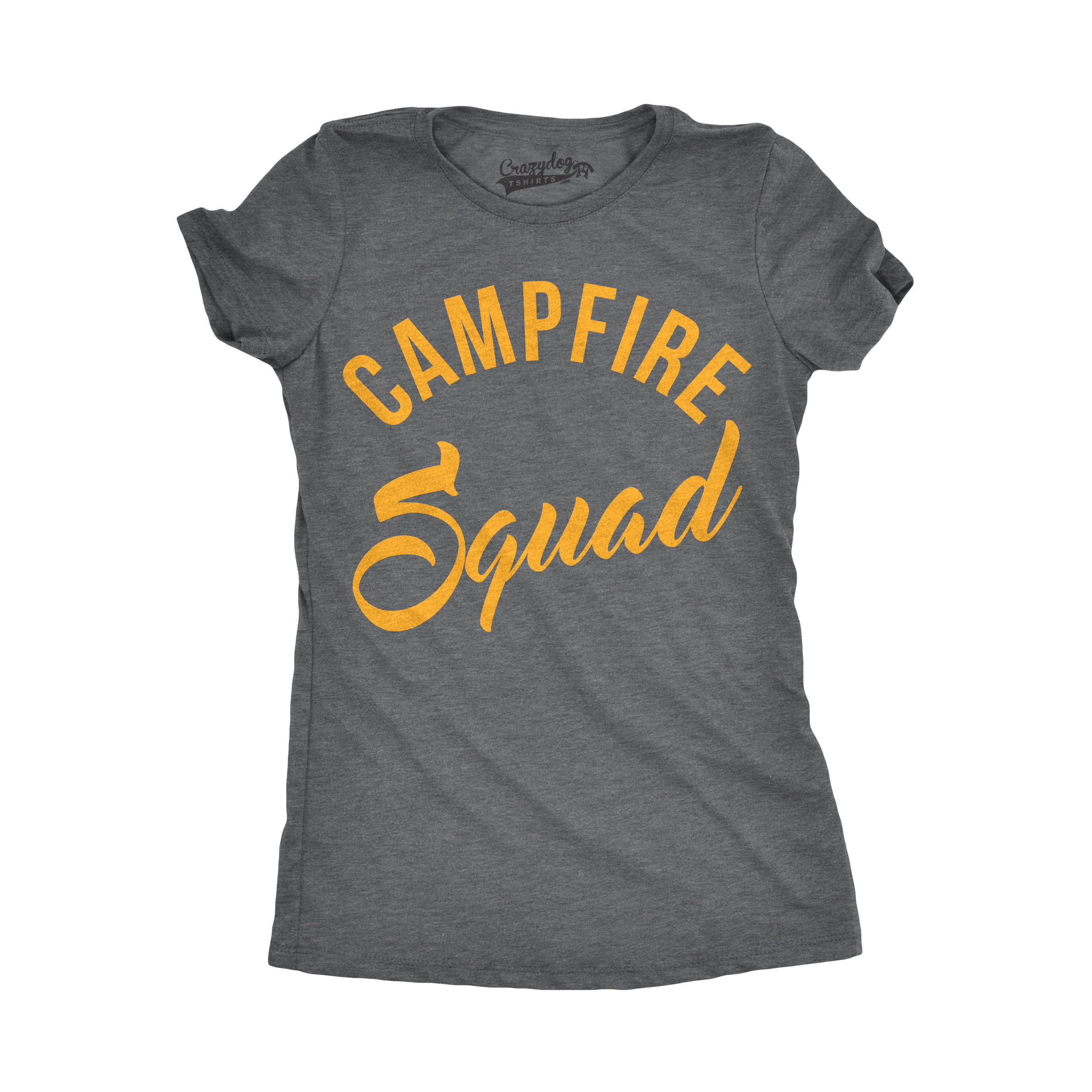 Womens Campfire Squad Graphic T Shirt for Camping Summer Vacation Camper Tee Womens Graphic Tees - image 1 of 8