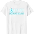 thumbnail image 1 of Womens Cancer Free Prostate Not Included Blue Awareness Graphic T-Shirt White X-Large, 1 of 5