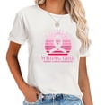 thumbnail image 1 of Womens Cancer Messed With The Wrong Girl Breast Cancer Awareness T Shirt Black 2X-Large, 1 of 5