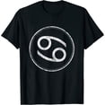 thumbnail image 1 of Womens Cancer Sign – Astrology Zodiac T-Shirt Black X-Large, 1 of 5