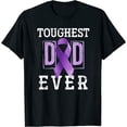 thumbnail image 1 of Womens Cancer Survivor Fathers Day Gift Pancreatic Cancer Awareness T-Shirt Black 2X-Large, 1 of 5