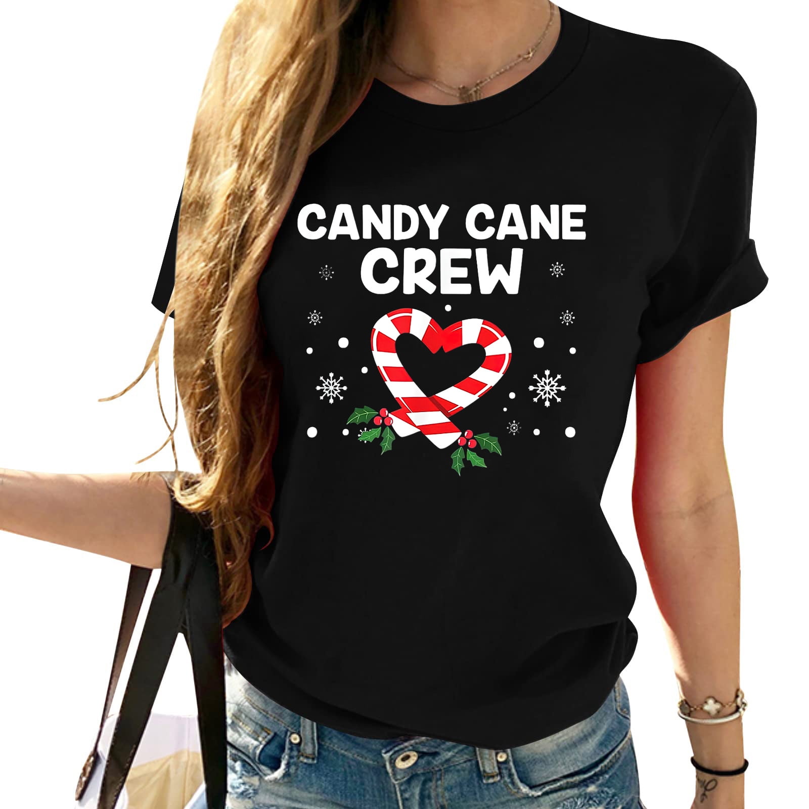 Candy Cane Crew Christmas Sweets Family Matching Costume T-Shirt Candy Cane Crew Christmas Sweets Family Matching Costume T-Shirt
