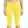 thumbnail image 1 of Womens Capri Leggings Knee Length Yoga Pants With Stretch Fit For Workout Training Summer Activewear And Everyday Casual Wear, 1 of 4
