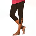thumbnail image 1 of Womens Capri Leggings Pants Clearance Clothes Under $5.00 Casual Stretch Athletic Workout Yoga Pants High Waist Slim Fit Trousers, 1 of 7